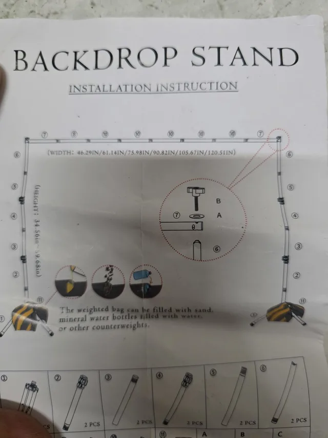 Backdrop stand